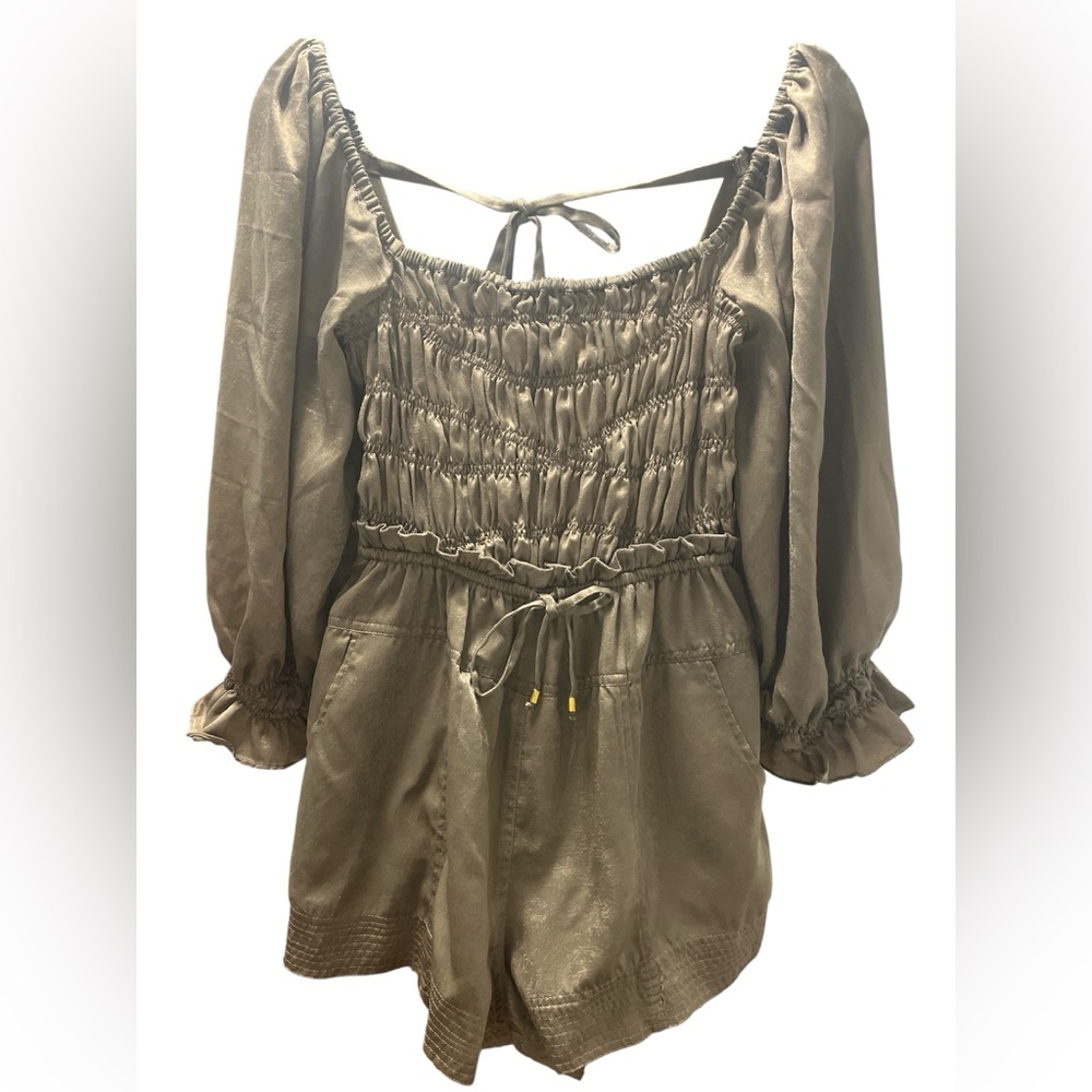 Free People Olive Green Romper